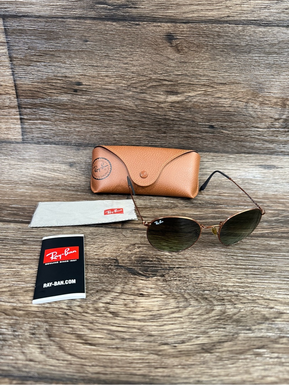 Ray-Ban rb3447 round metal 9002/a6 53-21